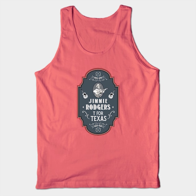 Unofficial Jimmie Rodgers T-shirt Tank Top by blackjackdavey